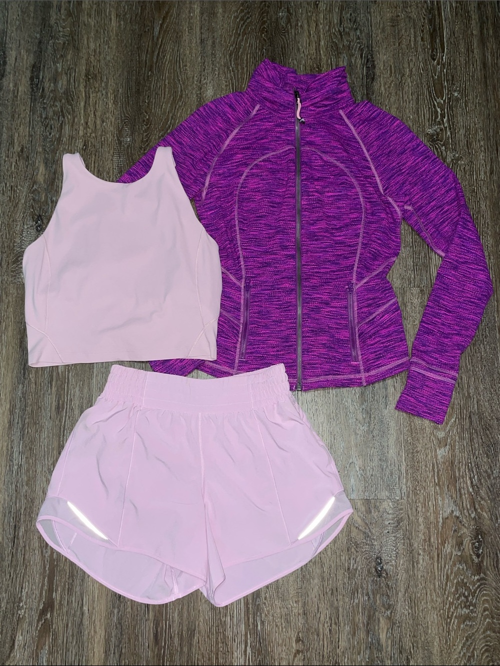 GUC Lululemon Matching Purple-Pink Bundle. Size Tops 8/Bottom 6
